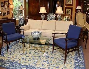 Elegant Blue Living Room